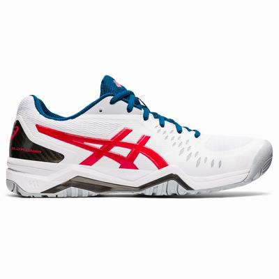 Asics Gel-Challenger 12 - Miesten Tenniskengät - Valkoinen/Punainen